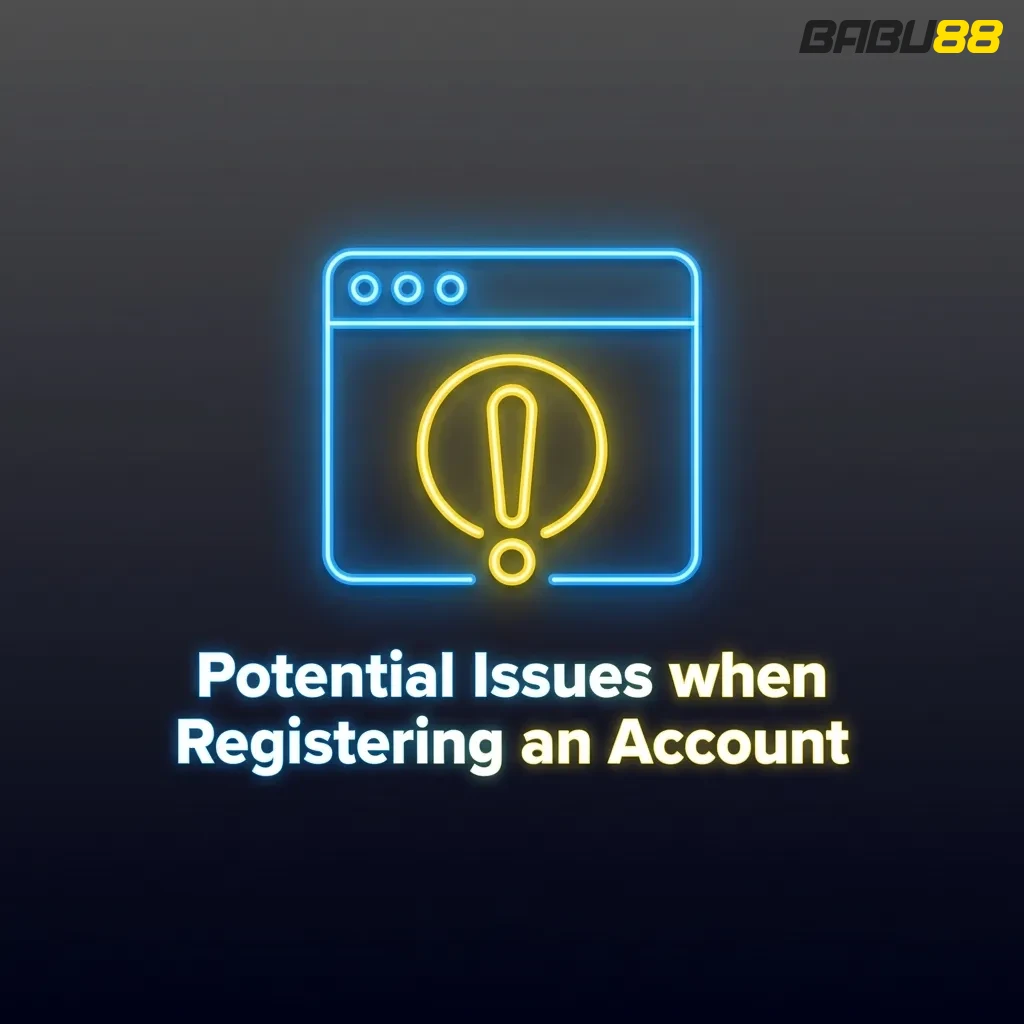 Troubleshooting guide showing common account registration problems like verification codes, phone numbers, and form errors.