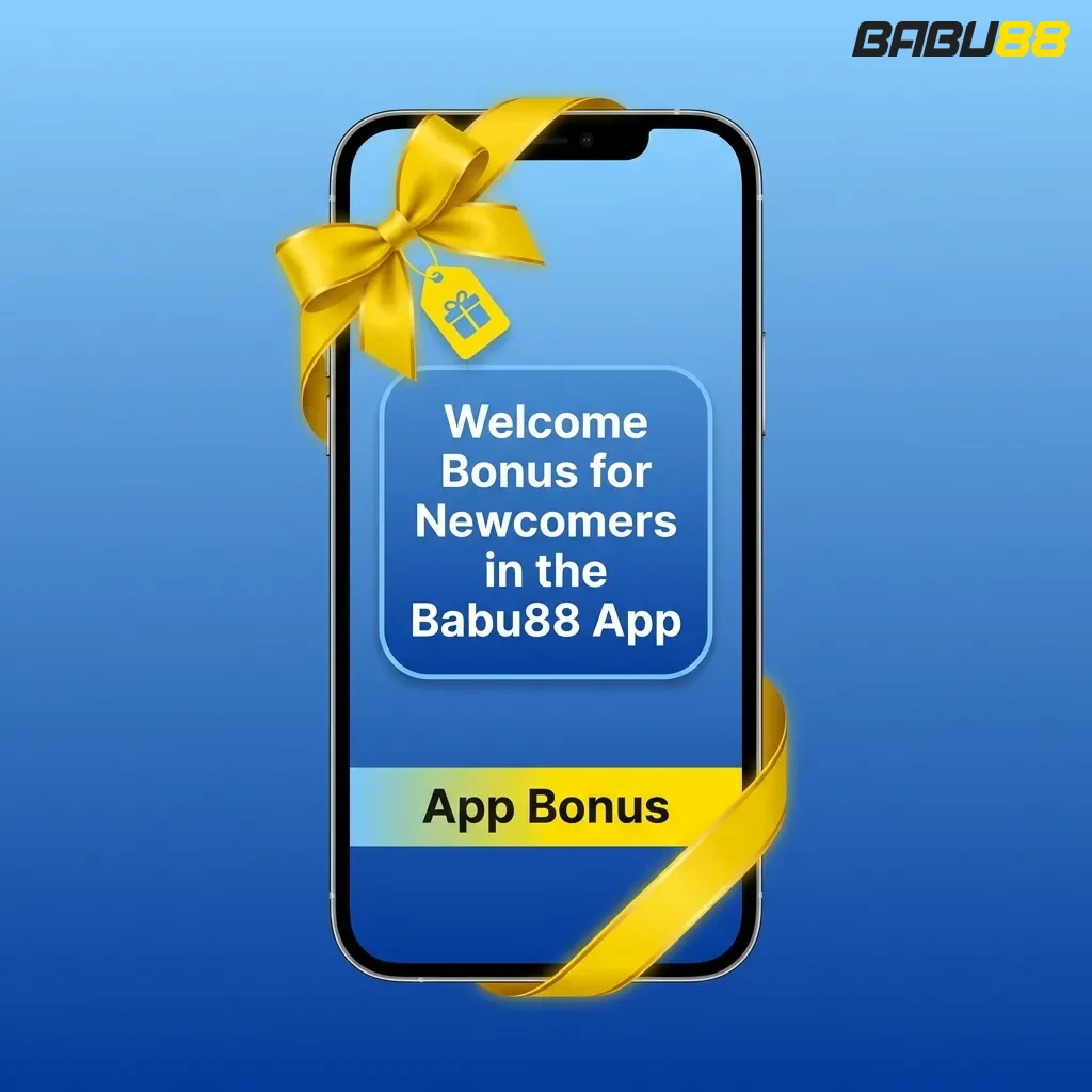 Babu88 app welcome bonus screen showing sports and casino bonus options for new users