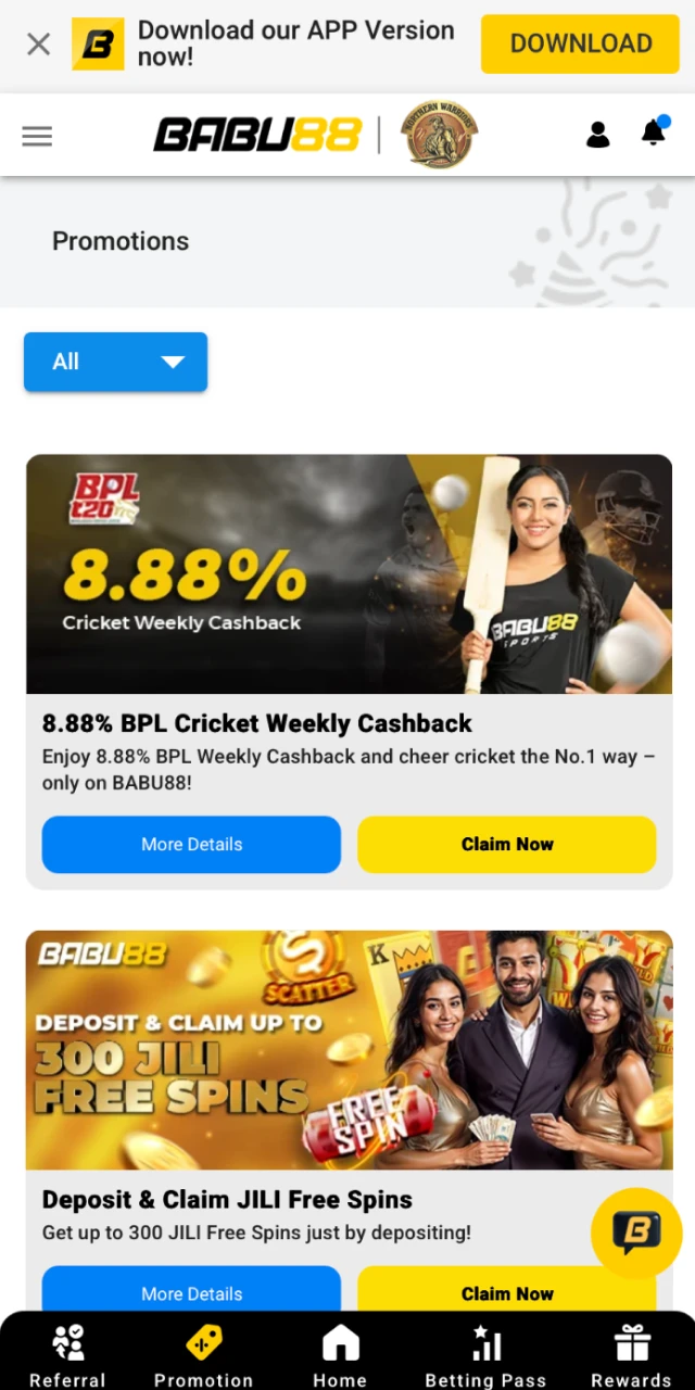 Download Babu88 APK.