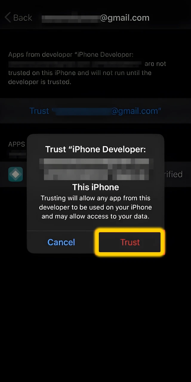 Trust the Developer.